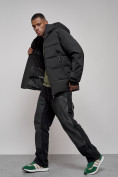 Купить Куртка мужская зимняя горнолыжная черного цвета 2407Ch, фото 3