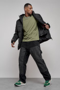 Купить Куртка мужская зимняя горнолыжная черного цвета 2407Ch, фото 4
