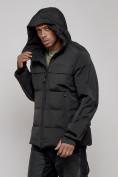 Купить Куртка мужская зимняя горнолыжная черного цвета 2407Ch, фото 7