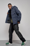 Купить Куртка мужская зимняя горнолыжная темно-синего цвета 2407TS, фото 18