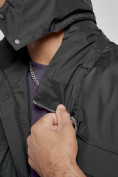Купить Куртка - жилетка трансформер 2 в 1 мужская зимняя черного цвета 2409Ch, фото 20