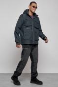 Купить Куртка - жилетка трансформер 2 в 1 мужская зимняя темно-синего цвета 2409TS, фото 3