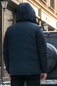 Купить Куртка - жилетка трансформер 2 в 1 мужская зимняя темно-синего цвета 2409TS, фото 5