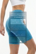 Купить Велосипедки женские синего цвета 240_1S, фото 4
