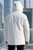 Купить Горнолыжная куртка мужская зимняя белого цвета 2412Bl, фото 4