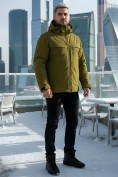 Купить Горнолыжная куртка мужская зимняя цвета хаки 2412Kh, фото 5