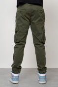 Купить Джинсы карго мужские с накладными карманами цвета хаки 2413Kh, фото 6