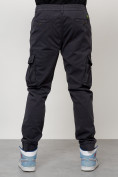Купить Джинсы карго мужские с накладными карманами темно-серого цвета 2413TC, фото 8