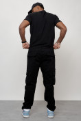 Купить Джинсы карго мужские большого размера черного цвета 2416Ch, фото 13