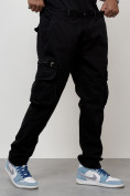 Купить Джинсы карго мужские большого размера черного цвета 2416Ch, фото 3