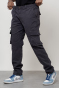 Купить Джинсы карго мужские большого размера темно-серого цвета 2416TC, фото 5