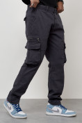 Купить Джинсы карго мужские большого размера темно-серого цвета 2416TC, фото 6