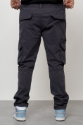 Купить Джинсы карго мужские большого размера темно-серого цвета 2416TC, фото 7