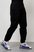 Купить Джинсы карго мужские с накладными карманами черного цвета 2419Ch, фото 3