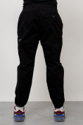 Купить Джинсы карго мужские с накладными карманами черного цвета 2419Ch, фото 4