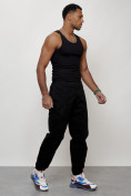 Купить Джинсы карго мужские с накладными карманами черного цвета 2419Ch, фото 7