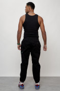 Купить Джинсы карго мужские с накладными карманами черного цвета 2419Ch, фото 8