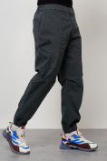 Купить Джинсы карго мужские с накладными карманами темно-серого цвета 2419TC, фото 7