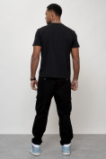 Купить Джинсы карго мужские с накладными карманами черного цвета 2421Ch, фото 8
