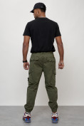 Купить Джинсы карго мужские с накладными карманами цвета хаки 2426Kh, фото 8