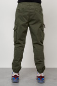Купить Джинсы карго мужские с накладными карманами цвета хаки 2428Kh, фото 4