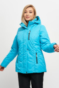 Купить Куртка горнолыжная женская зимняя 42 уценка голубого цвета 242Gl, фото 3