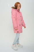 Купить Парка зимняя подростковая для девочки розового цвета 2490R, фото 3
