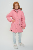 Купить Парка зимняя подростковая для девочки розового цвета 2490R, фото 4