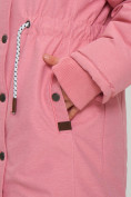 Купить Парка зимняя подростковая для девочки розового цвета 2490R, фото 8
