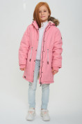Купить Парка зимняя подростковая для девочки розового цвета 2490R, фото 11