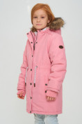 Купить Парка зимняя подростковая для девочки розового цвета 2490R, фото 14