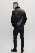 Купить Классическая куртка кожанные мужская черного цвета 2499Ch, фото 9