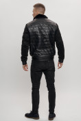 Купить Классическая куртка кожанные мужская черного цвета 2499Ch, фото 10
