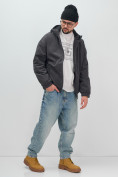 Купить Куртка из вельвета мужская демисезонная темно-серого цвета 25336TC, фото 11