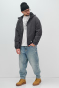 Купить Куртка из вельвета мужская демисезонная темно-серого цвета 25336TC, фото 10