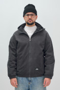 Купить Куртка из вельвета мужская демисезонная темно-серого цвета 25336TC, фото 5
