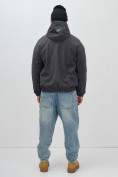 Купить Куртка из вельвета мужская демисезонная темно-серого цвета 25336TC, фото 4