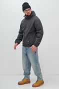 Купить Куртка из вельвета мужская демисезонная темно-серого цвета 25336TC, фото 2