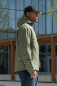 Купить Куртка спортивная мужская весна осень цвета хаки 25470Kh, фото 2