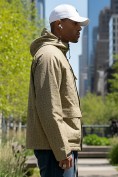 Купить Куртка спортивная мужская весна осень бежевого цвета 25471B, фото 3