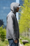 Купить Куртка спортивная мужская весна осень серого цвета 25471Sr, фото 3