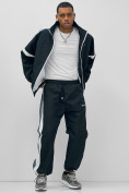 Купить Спортивный костюм мужской весна-лето темно-синего цвета 25736TS, фото 15