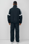 Купить Спортивный костюм мужской весна-лето темно-синего цвета 25736TS, фото 4