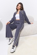 Купить Женский спортивный трикотажный костюм с лампасами серого цвета 2583Sr, фото 7
