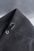 Купить Костюм флисовый зимний свободного кроя черного цвета 2624Ch, фото 15