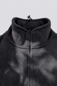 Купить Костюм флисовый зимний свободного кроя черного цвета 2624Ch, фото 14
