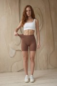 Купить Велосипедки женские коричневого цвета 266_1K, фото 11