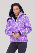 Купить Куртка горнолыжная женская фиолетового цвета 1621F, фото 3