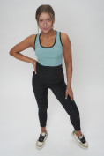 Купить Костюм для фитнеса женский бирюзового цвета 29001Br, фото 14