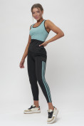 Купить Костюм для фитнеса женский бирюзового цвета 29001Br, фото 3
